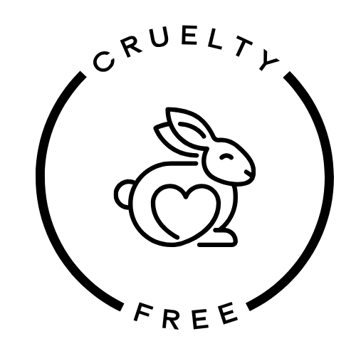 Cruelty Free logo with a rabbit icon and 'Cruelty Free' text.